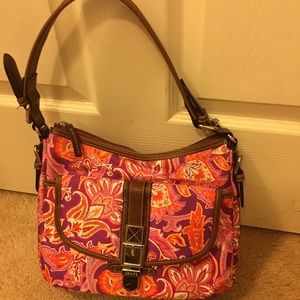 Chaps Pink & Purple Paisley Purse